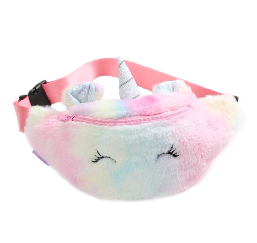 Unicorn Children's Plush Waist Bag display picture 6