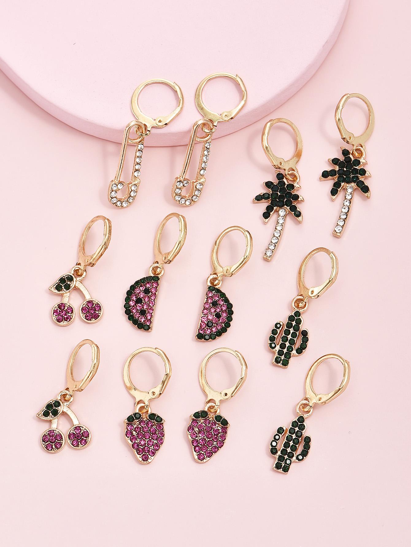 Pendientes De Fruta Dulce Coreana De Moda display picture 4