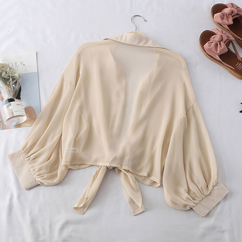 Fashion Simple Chiffon Shawl Cardigan Outer Jacket display picture 10
