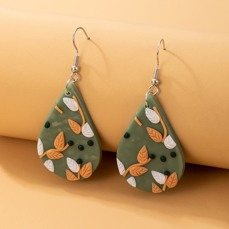 New Fashion Creative Leaf Earrings display picture 1