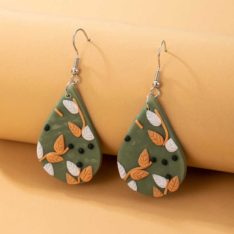 New Fashion Creative Leaf Earrings display picture 3