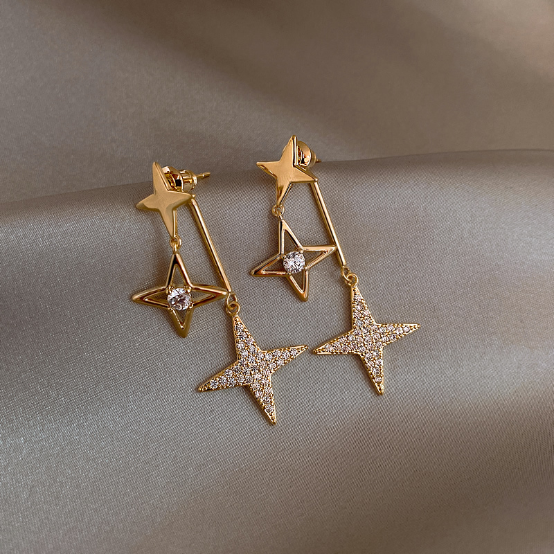 Simple Fashion Star Earrings display picture 5