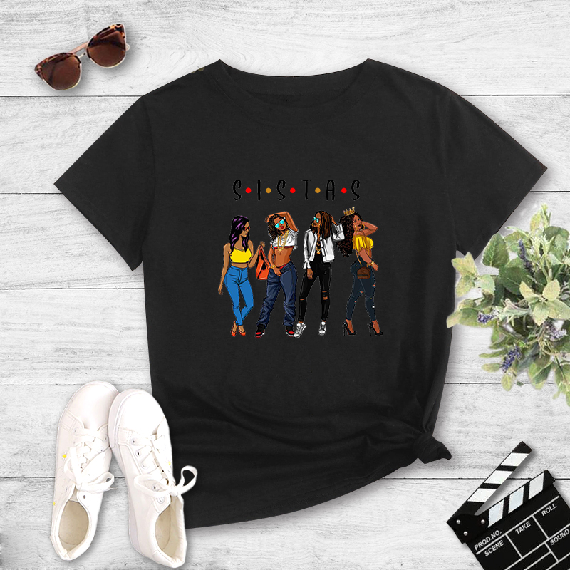 Camiseta Casual Con Estampado Inglés De Personajes De Estilo Simple display picture 5