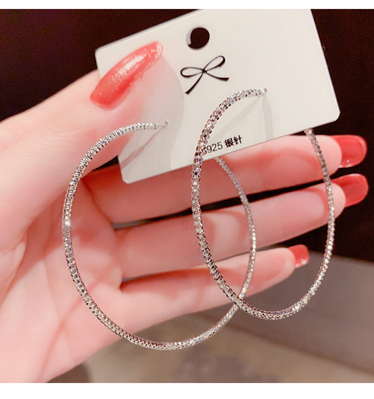 Exaggerated Large Simple Hoop Earrings display picture 7
