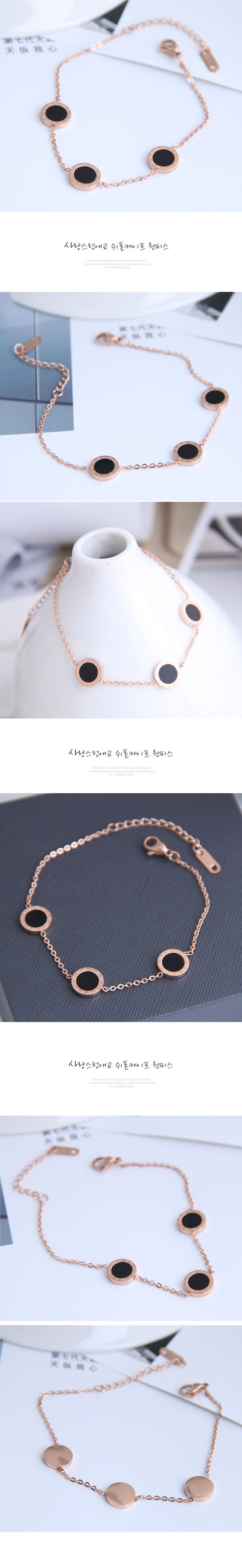 Bracelet En Acier Titane Simple De Mode Coréenne display picture 1