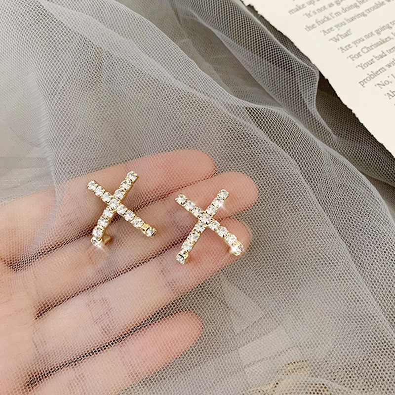New Fashion Cross Earrings display picture 4