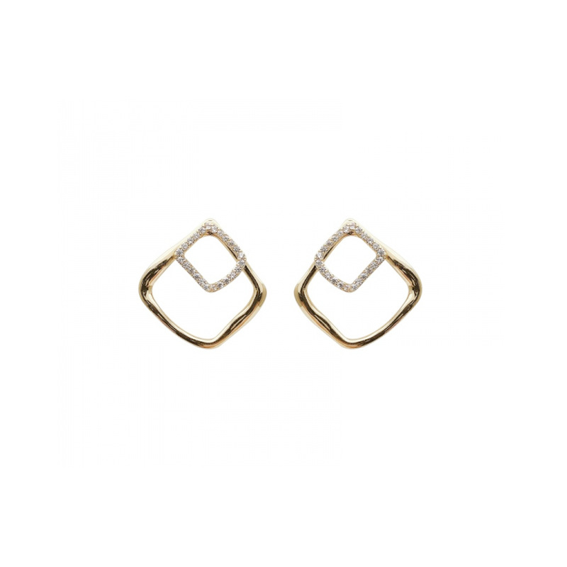 Square Geometric Simple Earrings display picture 2