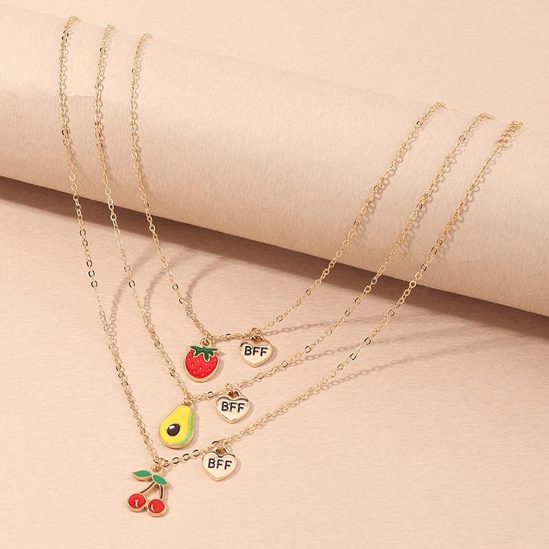 Cute Fashion Creative Fruits Necklace display picture 2