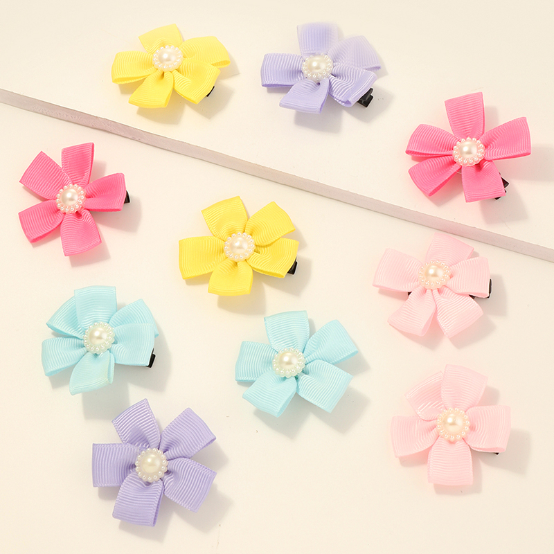 Korean Children's Cute Flowers Hair Clip Set display picture 1