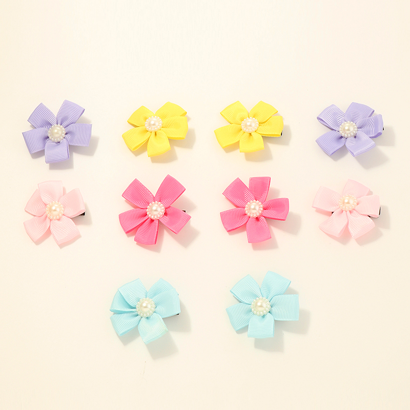 Korean Children's Cute Flowers Hair Clip Set display picture 2