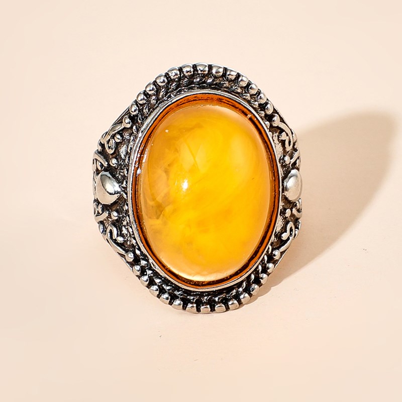 Simple Fashion Beeswax Alloy Ring display picture 1