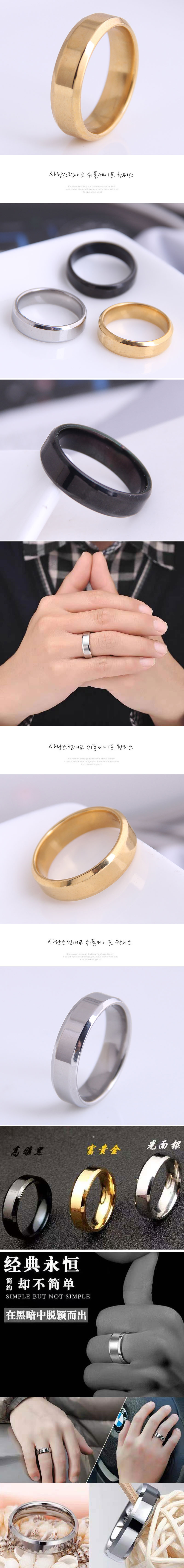 Korean Fashion Stainless Steel Ring display picture 1