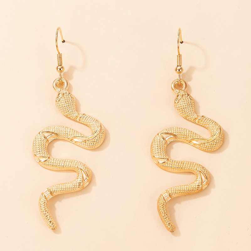 Nouvelles Boucles D&#39;oreilles En Forme De Serpent Exagérées display picture 1