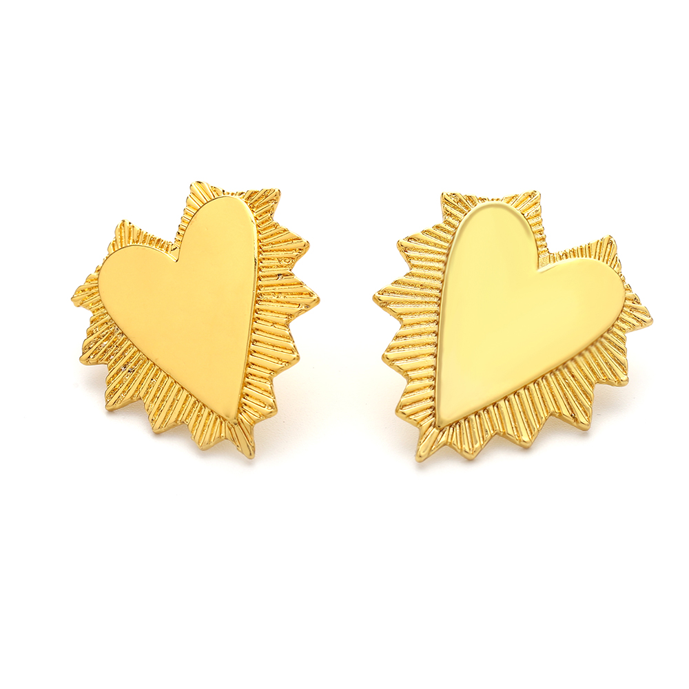 New Gold-plated Love Earrings display picture 6