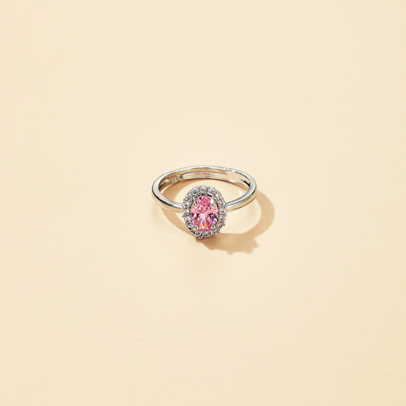 New Simple Drop-shaped Zircon Ring display picture 2