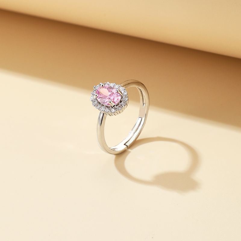New Simple Drop-shaped Zircon Ring display picture 5