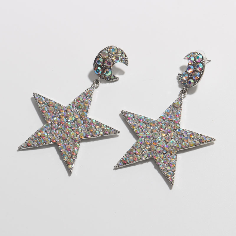 Exaggerated Big Star Earrings Wholesale display picture 5
