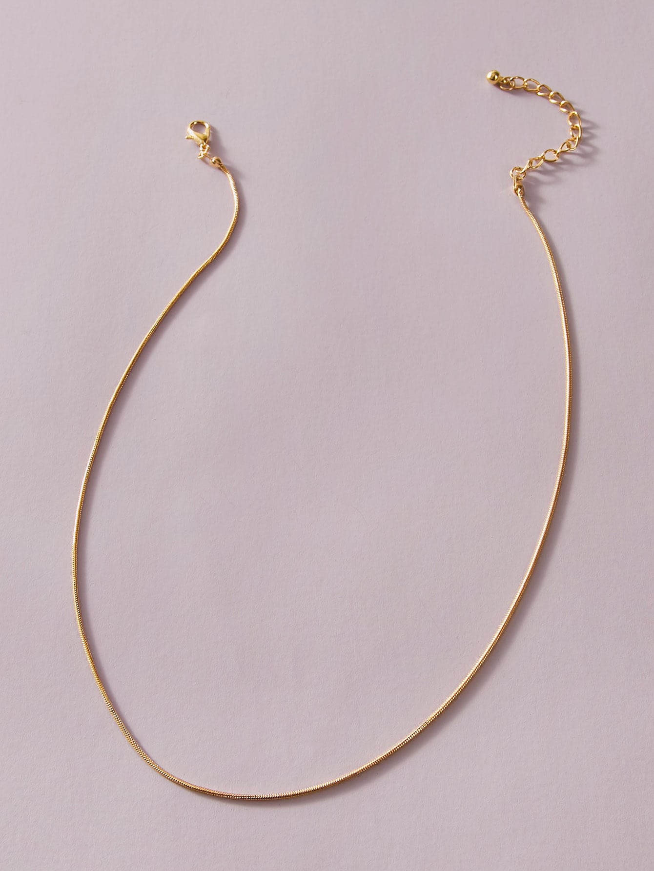 Einfache Mode Flache Schlangenkette Halskette display picture 1
