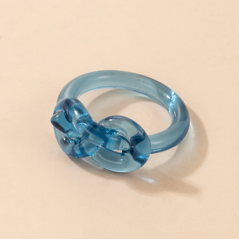 Fashion Creative Blue Resin Ring display picture 4