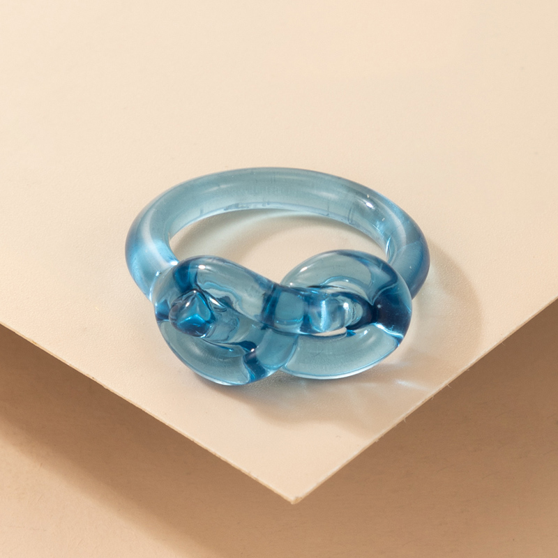 Fashion Creative Blue Resin Ring display picture 5
