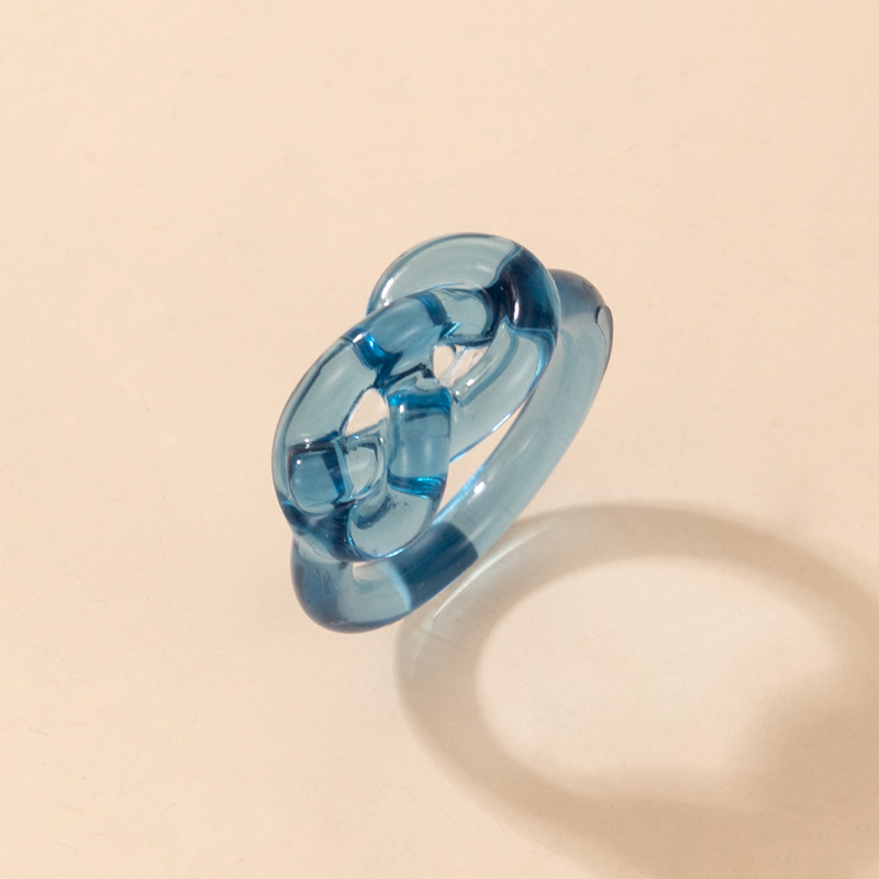 Fashion Creative Blue Resin Ring display picture 6