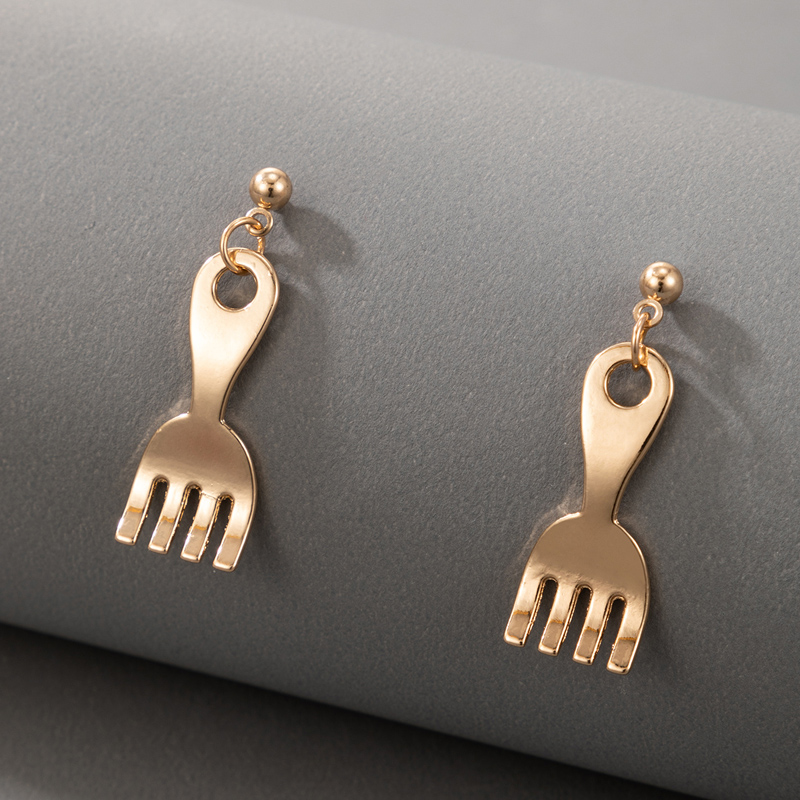 New Creative Fork Earrings display picture 1