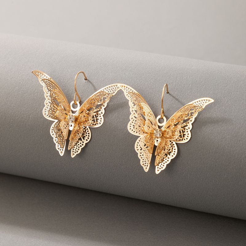Neue Kreative Mode Klassische Wilde Schmetterlingsohrringe display picture 1