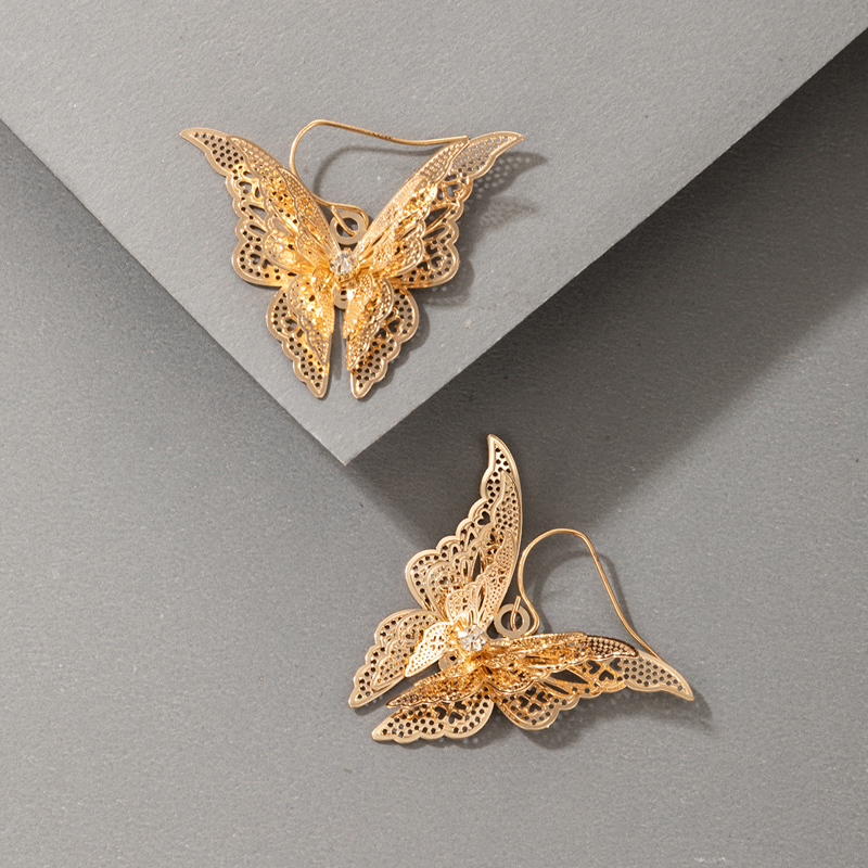 Neue Kreative Mode Klassische Wilde Schmetterlingsohrringe display picture 4