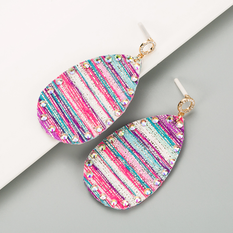 Pu Leather Double-sided Printing Bohemian Earrings display picture 6