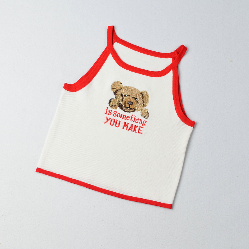 Cute Bear Simple Vest display picture 3