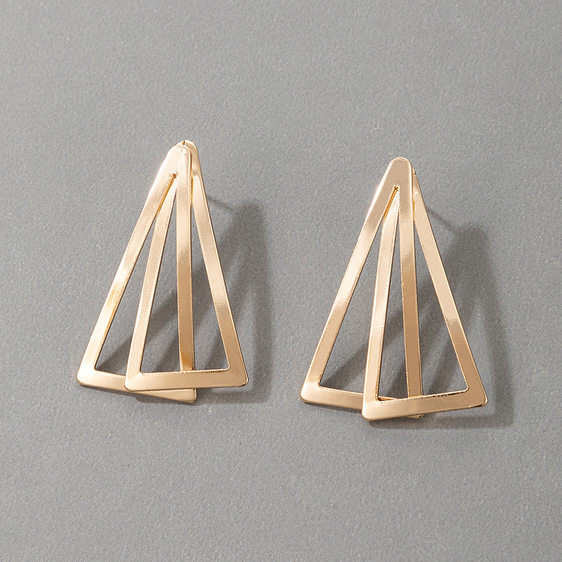 New Fashion Simple Geometric Triangle Earrings display picture 3