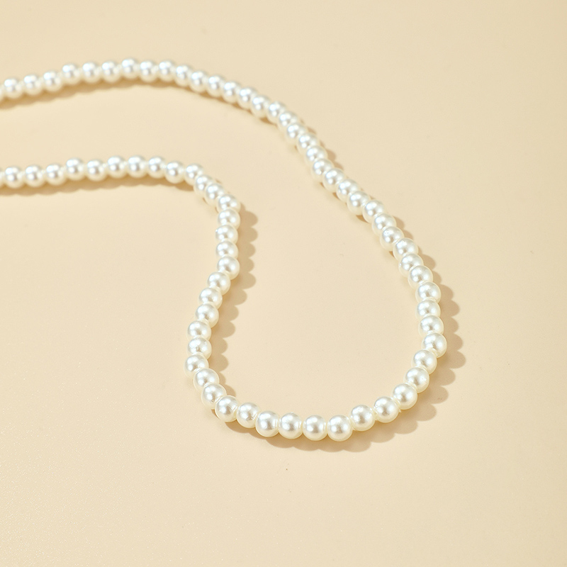 Korean Pearl Alloy Necklace Wholesale display picture 2