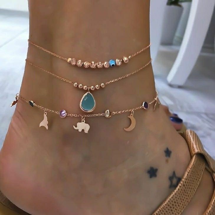 Fashion New Style Elephant Drop Pendant Women's Anklet display picture 4