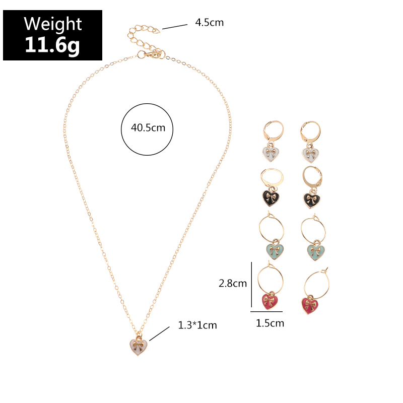 New Korean Fashion Style Butterfly Necklace Earrings Set display picture 6