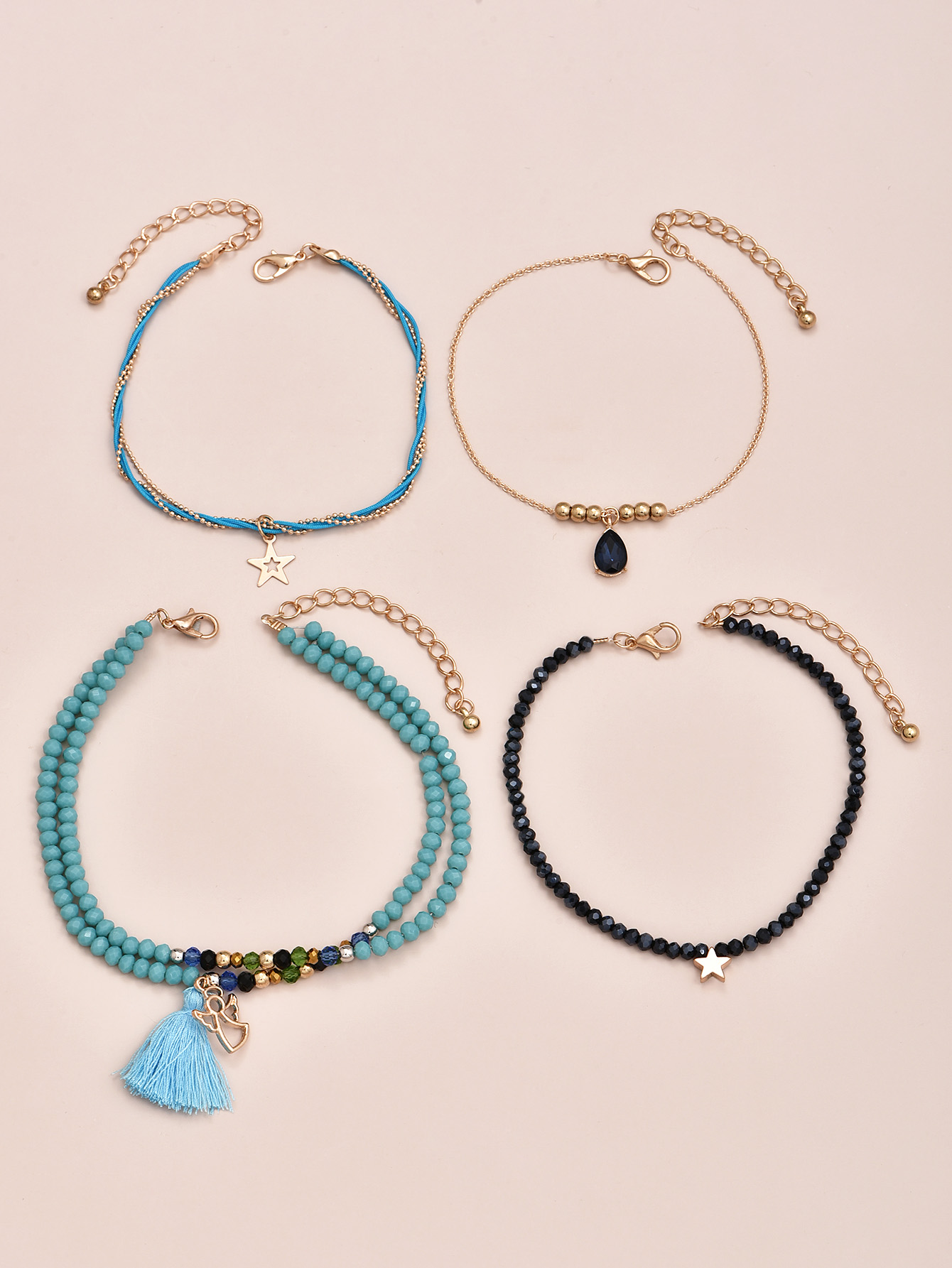 Fashion New Style Star Pendant Handmade Beaded Women's Bracelet display picture 2