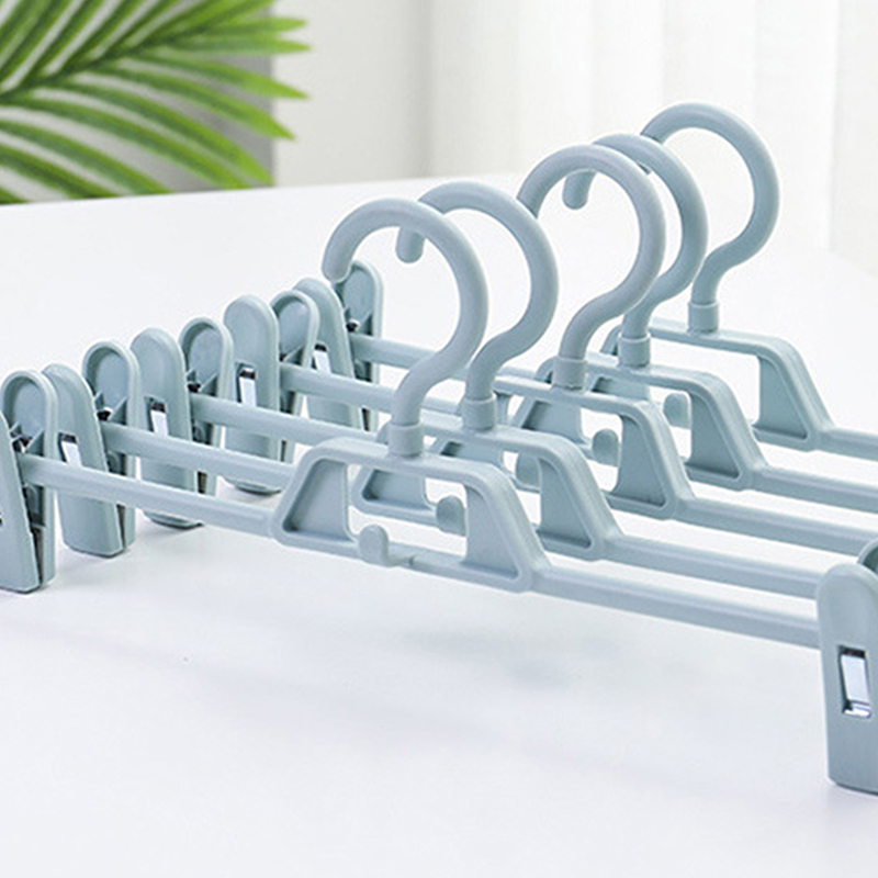5pcs Multifunctional Plastic Windproof Trousers Rack display picture 3