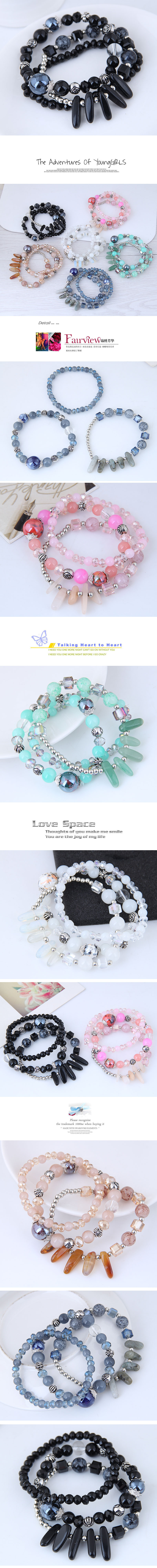 Fashion New Crushed Stone Multi-layer Women's Bracelet display picture 1