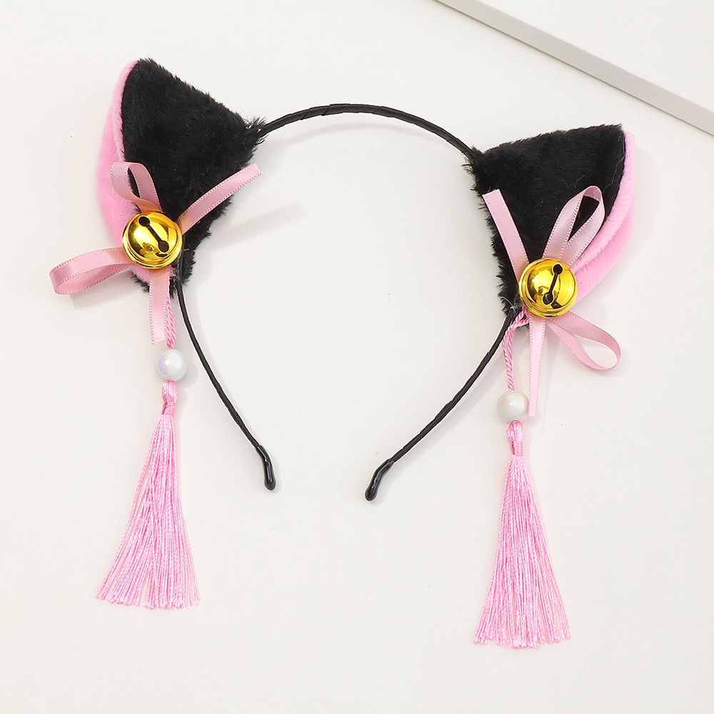 Korean Style Cute Cat Ears Tassel All-match Headband display picture 2