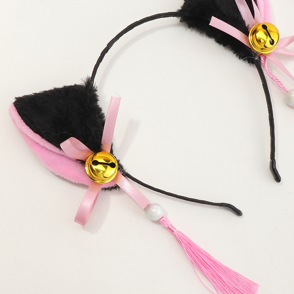 Korean Style Cute Cat Ears Tassel All-match Headband display picture 3