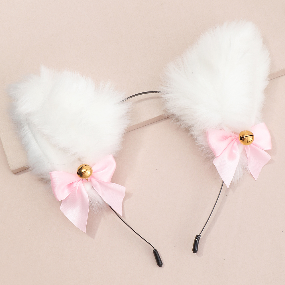Korean Style Cute Cat Ears Tassel All-match Headband display picture 5