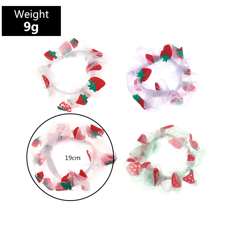 Fashion Strawberry Printing Hair Scrunchies display picture 6