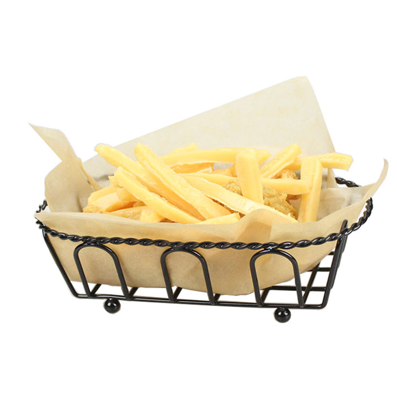 Snack De Mode Frites Poulet Frit Panier En Fer display picture 1