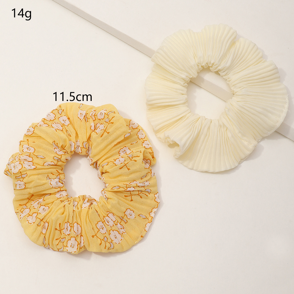 Fashion Style New Elastic Chiffon Solid Color Hair Scrunchies Set display picture 1