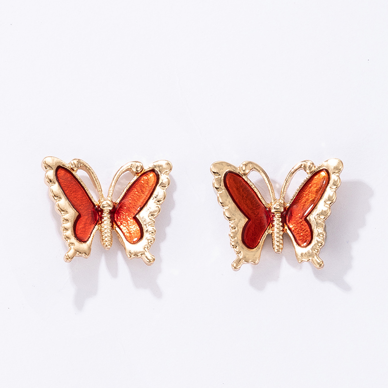 Korean Fashion Creative New Dripping Butterfly Earrings display picture 5