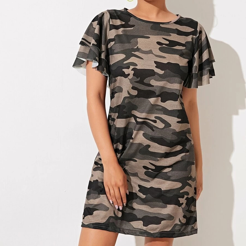 Summer Fashion Style New Camouflage Dress display picture 1
