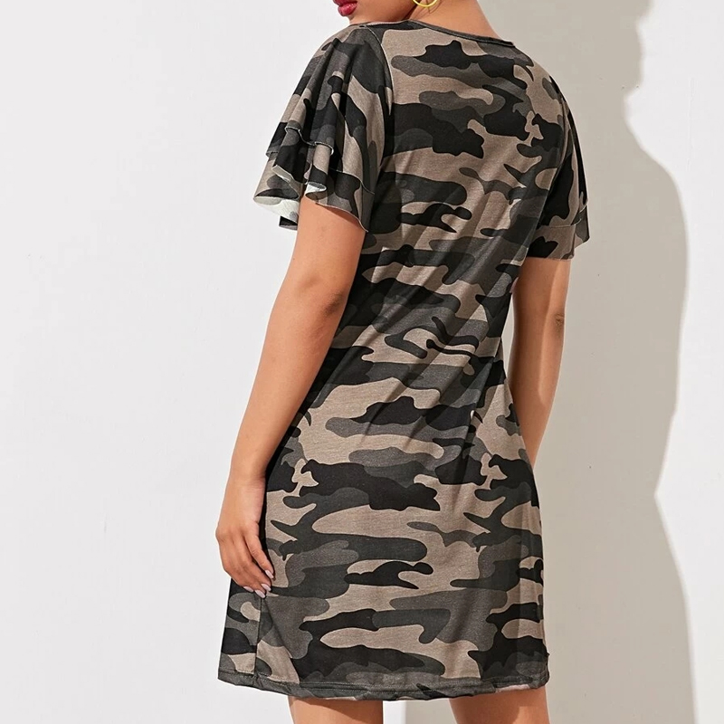 Summer Fashion Style New Camouflage Dress display picture 3