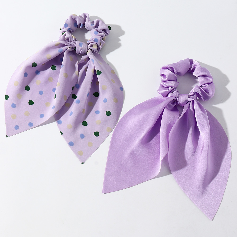 New Fashion Style Printed Wave Dot Hair Scrunchies display picture 3