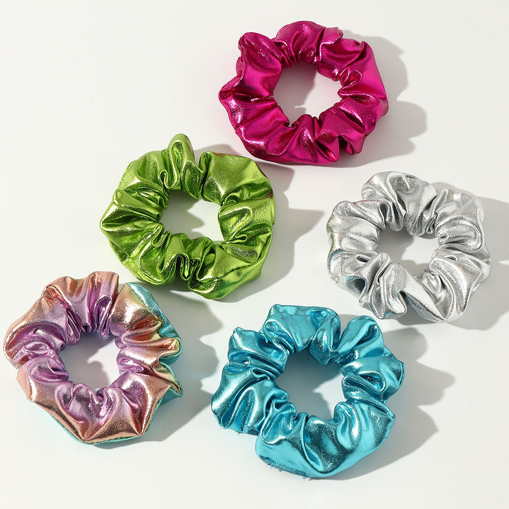 Fashion New Style Solid Color Hair Scrunchies Set display picture 3
