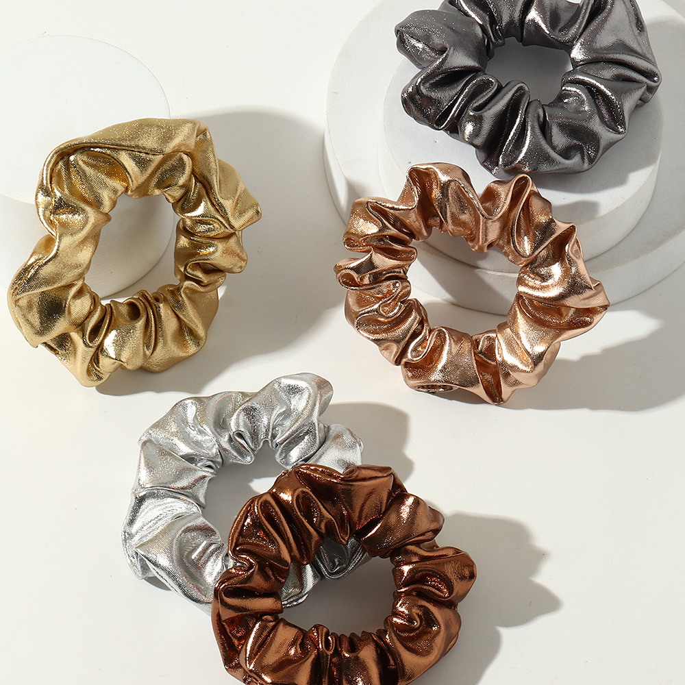 Fashion New Style Solid Color Hair Scrunchies Set display picture 4