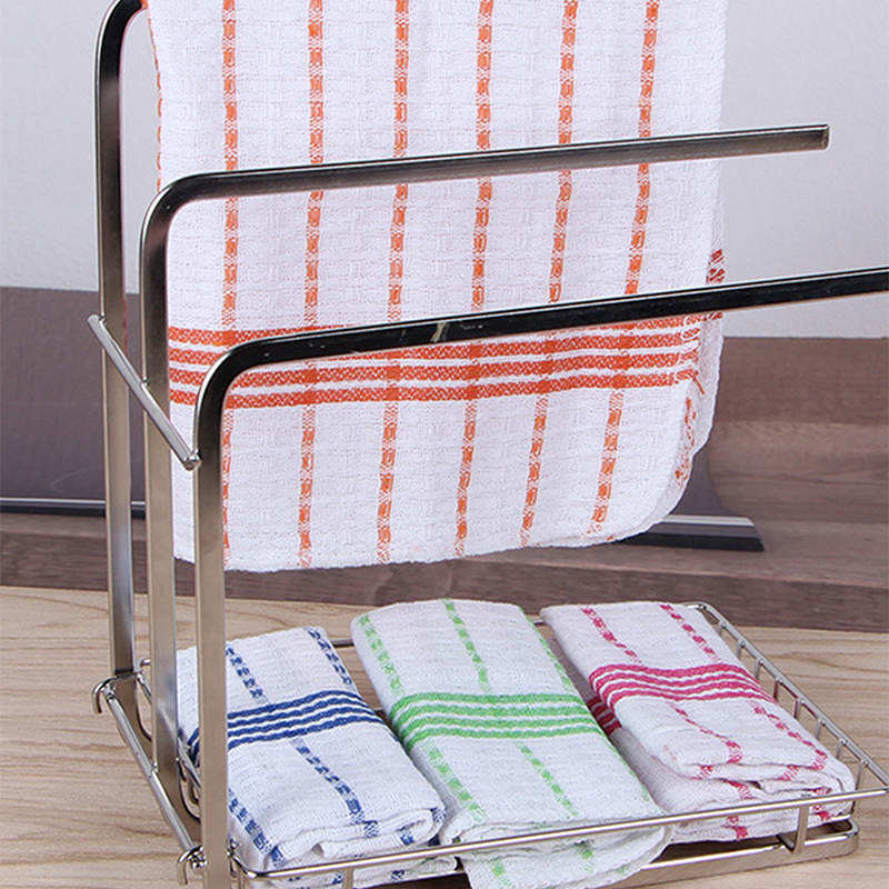 Candy-colored Plaid Striped Cotton Yarn Kitchen Rag display picture 6